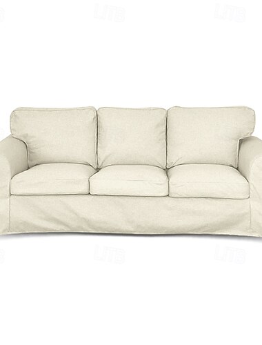  غطاء أريكة 3 مقاعد، غطاء أريكة إكتورب مع غطاء 3 وسائد وغطاء 3 مساند ظهر، غطاء إكتورب قابل للغسل لحماية الأثاث