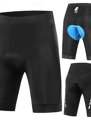  Herre Helfarge Undertøy Sykkelundertøy Fôrede sykkelshorts Sykkel Boxershorts Bunner Slimfit sport komprimerbar Vanntett Vindtett UV Beskyttelse Svart Klær Sykkelklær
