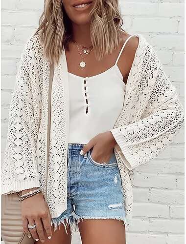  Damen Badeanzug Überwurf Anti UV Shirt Bademode Gerafft Ausschnitt Urlaub Strandbekleidung Einfach V Ausschnitt Langarm Badeanzüge