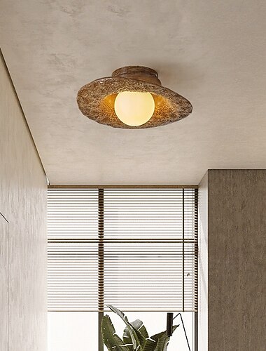  infälld taklampa, g9 1-ljuskrona i harts rund taklampa för sovrum, halvhängande infälld taklampa i hall, LED-taklampor 110-240v