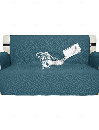  Stretch-Jacquard-Sofabezug, wasserdicht, rutschfest, Haustier-Sofaschutz, strapazierfähig, fleckenabweisend, für Hunde und Katzen geeignet