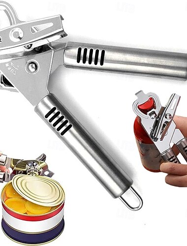  Ouvre-boîte/ouvre-bouteille multifonction, boîte multifonction en acier inoxydable &ouvre-boîtes ergonomique, robuste et sécuritaire, portatif, 3 en 1 &ouvre-bouteille