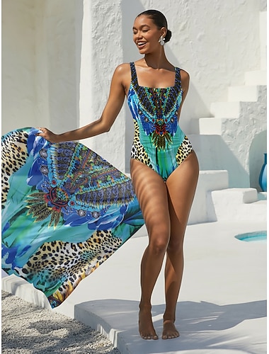  Dschungel-Party-Strandkleid aus fließendem Chiffon, das man in zwei Richtungen tragen kann