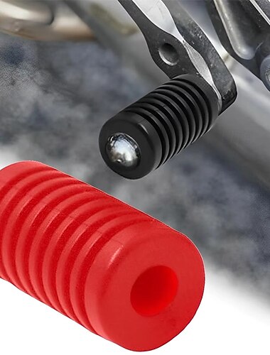  8 db-os univerzális motorkerékpár váltóvédő hüvely, gumi váltókar védőburkolat, csúszásgátló cipővédő motorkerékpárhoz, robogóhoz, könnyen felszerelhető, piros/fekete