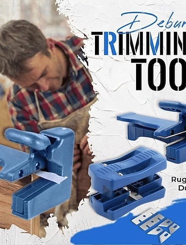  Machine à plaquer les chants en bois à double tranchant, coupe-chants PVC, coupe-chants droit, coupe-chants affleurant pour le travail du bois, outil de plaquer les chants pour meubles, armoires et