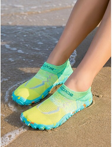  Gele waterschoenen voor dames, met sneldrogende antislipsokken, lichtgewicht en ademend schoeisel voor strand, zwemmen, snorkelen, duiken en surfen. & hiking