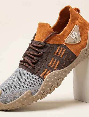  Scarpe da trekking da uomo per esterni, traspiranti, con lacci, ammortizzate, antiscivolo, sportive e casual, ideali per uomo, trekking, viaggi, avventure all'aria aperta e per l'uso quotidiano.