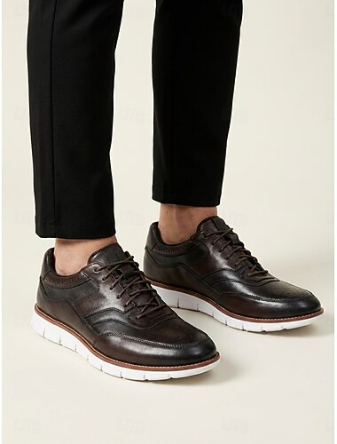  sneakers da uomo in vera pelle bicolore, calzature da sposa moderne per sposi e feste di matrimonio