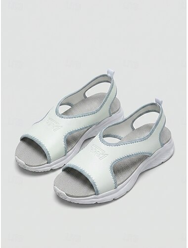  Naisten kevyet, slip-on-urheilusandaalit – hengittävä leikkaus, pehmeä pehmustettu pohja, vapaa-ajan kävelykengät kesään ja matkoille &jokapäiväinen käyttö