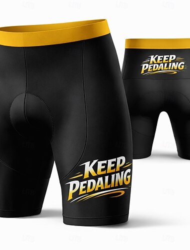 Miesten mustat keltaiset pyöräilyshortsit 3D-geelipehmusteella hengittävä verkkomateriaali, nopeasti kuivuva, hikeä siirtävä pyöräilyshortsit upf50＋ triathlon maantiepyöräily ulkoilulajit polkeminen