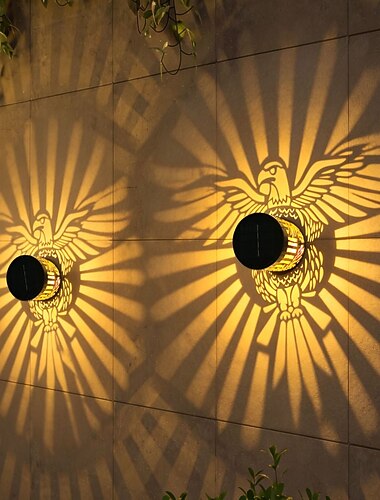  2db 2 W Kültéri világítás LED napelemes világítás Pathway Lights & Lanterns Napelemes Kreatív Vízálló Meleg fehér 3.7 V Kültéri világítás Udvar Kert 1 LED gyöngyök