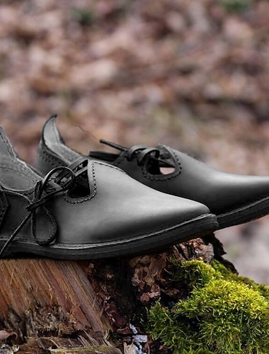  Rétro Vintage Médiéval Renaissance Chaussures tournantes Chevalier Ranger Déguisement Homme Halloween Carnaval Foire de la Renaissance Soirée à thème rétro Adulte Chaussures Toutes saisons