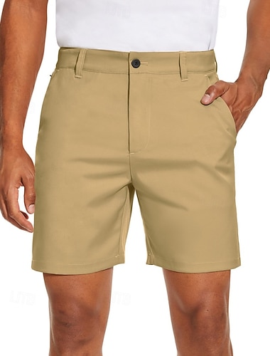 Herren Shorts Schicke Shorts Arbeitsshorts Freizeitshorts Kurze Golfhosen Tasche Einfach Komfort Atmungsaktiv Knielang Täglich Outdoor Geschäft Mode Streetwear Schwarz Weiß Unelastisch