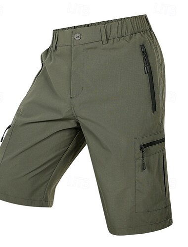  Herren Einfarbig MTB-Fahrradhose Fahrradshorts Fahhrad Shorts Weite Shorts Formpassend Sport Schnelltrocknend Wasserdichter Reißverschluß Atmungsaktiv Dunkelgrau Schwarz Bekleidung Fahrradbekleidung