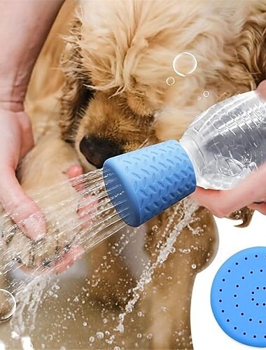  Set van 3 buitendouchesproeiers, waterflesdoppen, voor strand, kamperen en wandeluitrusting voor huisdieren. Geschikt voor de meeste plastic water- en frisdrankflessen van 473 ml tot 2 liter.