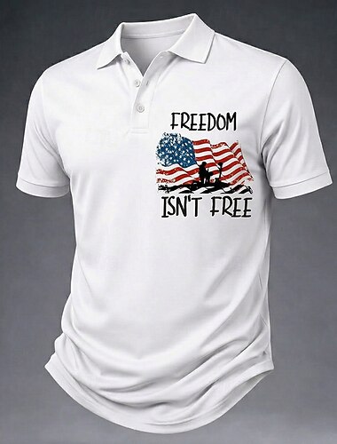  4. července 2026 250. Pánské Květinový Polokošile Krátký rukáv Polo tričko Košile s límečkem Na běžné nošení Oblečení na atletiku 3D tisk Knoflíky Prodyšná síťovina Léto Jaro Vodní modrá Bílá 1