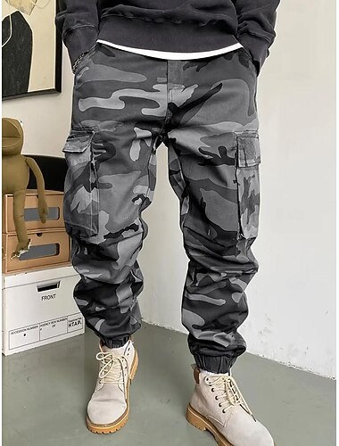  Муж. Брюки карго Штаны для туризма и прогулок походные брюки Камуфляж Весна Осень На открытом воздухе Стандартный Водонепроницаемость С защитой от ветра Быстровысыхающий Легкость Брюки