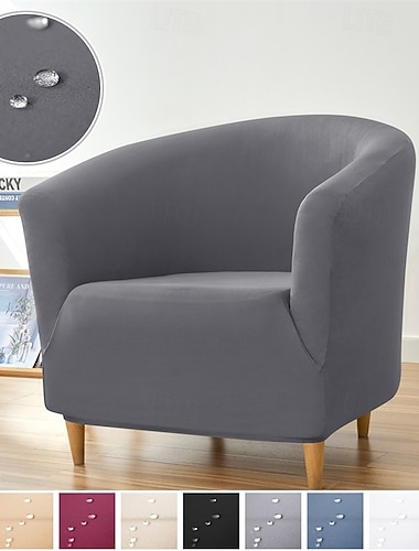 wasserdichter Sofabezug, Samt-Clubsesselbezug, weicher Sesselbezug, rutschfester, staubdichter Möbelschutz, waschbar, für Zuhause und Hotel