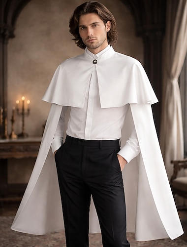  Kostymer i middelalderstil Renessanse Kappe Adelsmann Adelskvinne Kostyme Unisex Royal Halloween Karneval Renessansemesse LARP Voksne Kappe Alle årstider