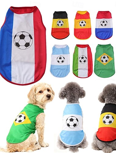  vêtements de football pour chiens lavables en machine
