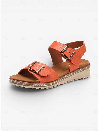  sandały damskie z paskiem na klamrę - regulowane, wygodne buty z odkrytymi palcami do chodzenia i aktywności na świeżym powietrzu