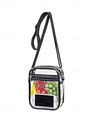  Dames crossbodytas van transparant pvc, verkrijgbaar in grote en kleine maten, met verstelbare schouderbanden. Deze stijlvolle, veelkleurige tassen zijn perfect voor strandvakanties, reizen en dagelijks gebruik.