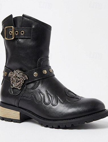  Punk și gotic Încălțăminte Cizme Chelsea Cosplay Costume de fancy Bărbați Carnaval Mascaradă Evenimente / Petrecere Petrecerea Burlăcițelor Adulți Încălțăminte Toamna iarna