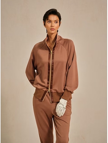  Veste femme rose, vert armée, bleu roi, manches longues, thermique, chaude, automne-hiver, vêtements femme, tenues, vêtements