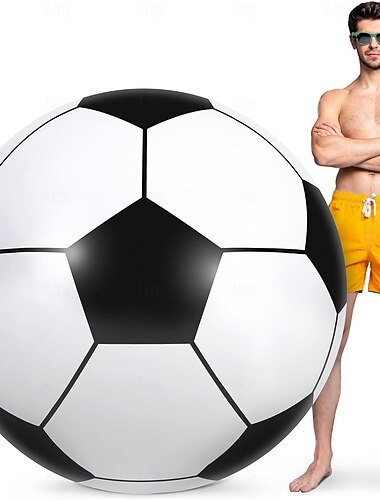  60palcový nafukovací plážový fotbalový míč, jumbo fotbalový bazén, fotbalový míč, dekorace na mistrovství světa ve fotbale 2026, vodní sporty, hry, párty potřeby, rodinné setkání