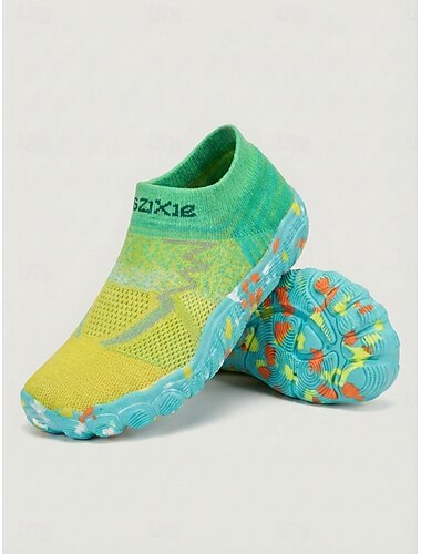  أحذية مائية صفراء للنساء، جوارب مائية سريعة الجفاف وغير قابلة للانزلاق، أحذية خفيفة الوزن وجيدة التهوية للشاطئ والسباحة والغطس والغوص وركوب الأمواج & جولة على الأقدام