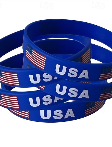  Pacote com 30 pulseiras de silicone com bandeiras de países do mundo, pulseiras de borracha com bandeiras nacionais e internacionais, ideais para eventos esportivos, jogos de futebol, lembrancinhas de