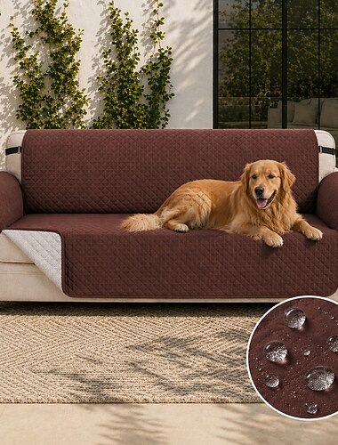  100 % wasserdichter Sofabezug, Sofabezug, Sofabezug, Liegebezug für Hunde, Couchschutz, rutschfester Sofabezug für 1/2/3/4 Kissen, Couch-Liegemöbelschutz für Haustiere, Kinder, Hund