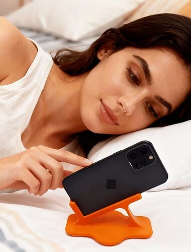  3-pakning telefonstativ for seng og skrivebord, bærbar mobiltelefonholder for reiser, fleksibel sklisikker smarttelefonholder for videotitting, universal for iPhone 17 16 15 pro max, Samsung Galaxy, Android