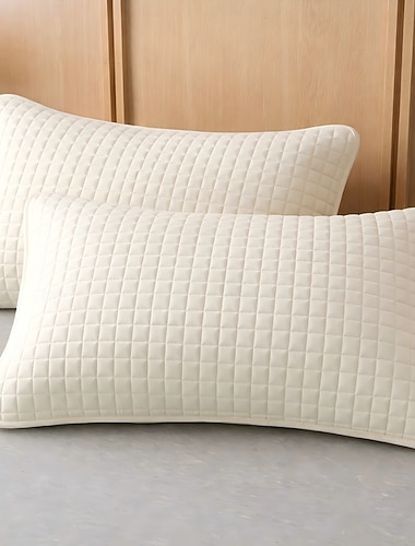  Vattert vanntett putetrekk sølesikkert mykt pustende putetrekk med glidelås til soverommet sengetøy