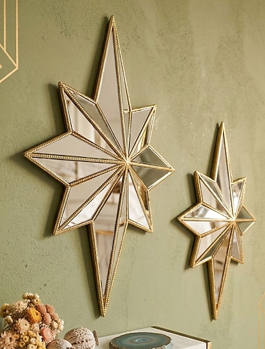  1 pezzo, oggetto decorativo da appendere a forma di stella ottagonale in resina europea, decorazione religiosa, adatto per decorare le pareti di case, matrimoni, riunioni, feste, ecc.