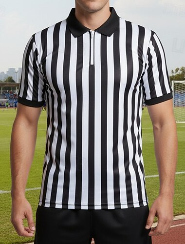  Match mondial de football 2026 T-shirt Arbitre Cosplay Adulte Homme Halloween Carnaval Sport & Loisir Correspondre Match de football Se déguiser