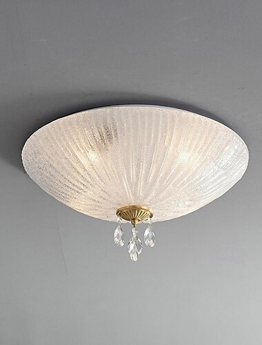  Modern minimalistisk rund kupolformad glaskristallkrona i koppar med 2/3/4 ljus e14 infälld taklampa för sovrum 110-240v