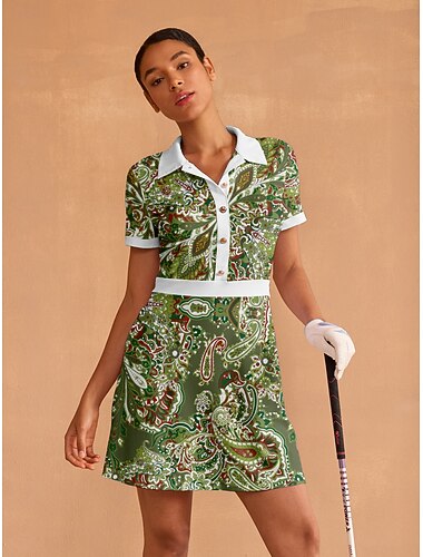  Damen Golfkleid Grün Ärmellos Kleid Damen-Golfkleidung, Kleidung, Outfits, Kleidung