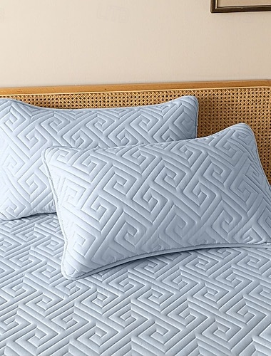  Vattert vanntett putetrekk sølesikkert mykt pustebart putetrekk geometrisk sengetøyputetrekk til soverommet