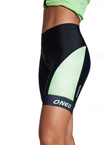  Damen Patchwork Radsport-Radhose: Fahrradshorts Gepolsterte Fahrradhose Fahhrad Gepolsterte Shorts / Chamois Formpassend Sport 3D-Polster Schnelltrocknend Feuchtigkeitsableitend Atmungsaktiv Blau