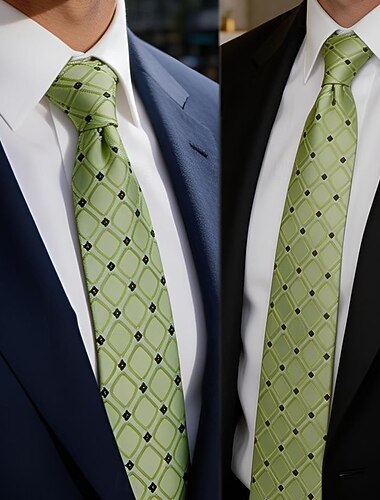  heren stropdassen mode zakelijk klassiek formeel gestreept geruit zakelijk avondfeest formeel