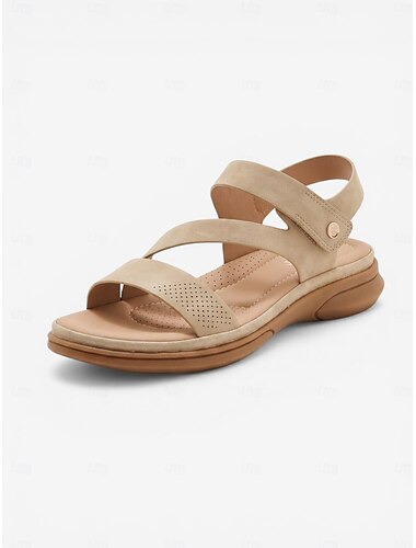  Damskie czarne sandały z podparciem łuku stopy – regulowane, amortyzowane buty do chodzenia, lekkie, antypoślizgowe sandały na podróże i zakupy &codziennego użytku