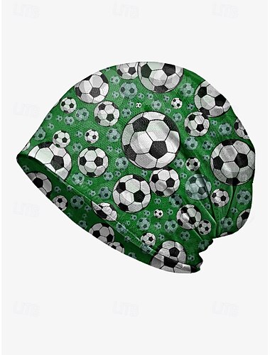  Gorro feminino de poliéster respirável com tela, protetor de pescoço conversível, boné para torcer por fãs de futebol em dias de jogo, para apoio no estádio e para uso casual em esportes.