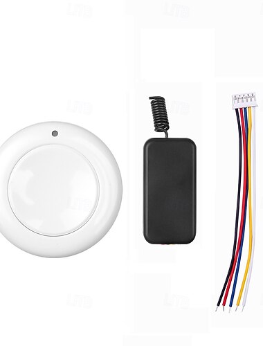  DC 3,7V 5V 12V 1-kanaals RF draadloze afstandsbediening met schakelaar, LED-indicator voor aan/uit-functie, ontvanger, programmeerbare code, zender en ontvanger, 433MHz