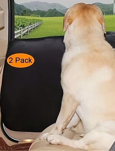  2 τεμάχια προστατευτικό πόρτας αυτοκινήτου αντι-γρατσουνιά προστατευτικό παραθύρου σκύλου από ύφασμα oxford ανθεκτικό σε δαγκώματα κάλυμμα καθίσματος κατοικίδιου, ασφαλές και ανθεκτικό αξεσουάρ σκύλου