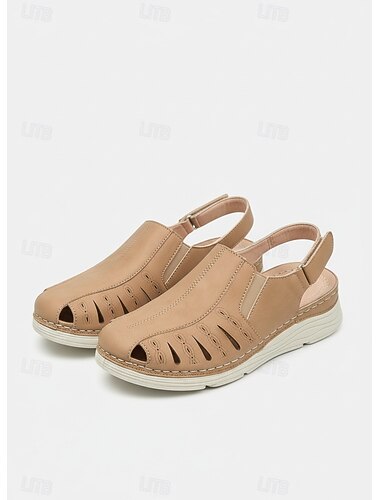  Slingback neformální sandály pro ženy – boty s uzavřenou špičkou s designem výřezu, pohodlné pro každodenní nošení a jarní/letní příležitosti