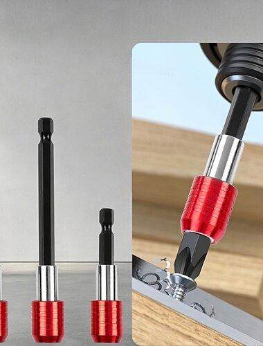  magnetické šroubovací bity, 3 ks hlavice Phillips PH2 s magnetickým držákem šroubů, šestihranné bity s rázovou stopkou 1/4 palce, dlouhý prodlužovací šroubovací bit pro vrtačku, práci se dřevem a