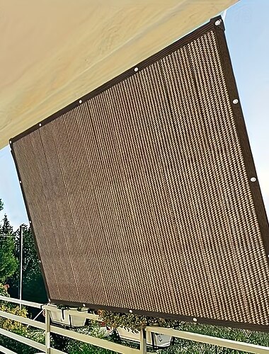  Filet d'ombrage extérieur – marron, résistant, protection UV, idéal pour les voyages, les pique-niques, la piscine, le jardin, le camping, la cour, la plage, la terrasse. Plusieurs tailles