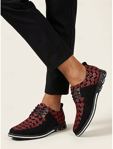  Scarpe da uomo casual in tessuto stampato, comode, leggere e traspiranti, ideali da indossare senza lacci, perfette per lo sposo, matrimoni all'aperto ed eventi estivi.