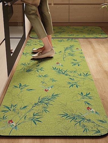  saugfähige, ölabweisende Küchenmatte, Kieselgur-Läufer, schmutzabweisend, rutschfest, leicht zu reinigen, Esszimmer-Fußmatte